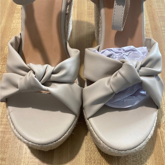 ZodyBoer Womens High Heel Espadrille Platform Wedges Sandals with Bow Tie NWOT 9 - Picture 7 of 10